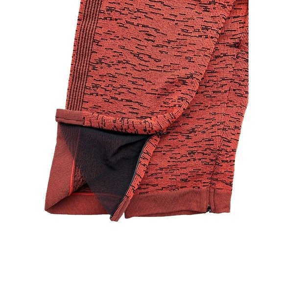 Wolford 14758 Leggings Arrow Poison Red Rust / Black - Picture 2 of 4